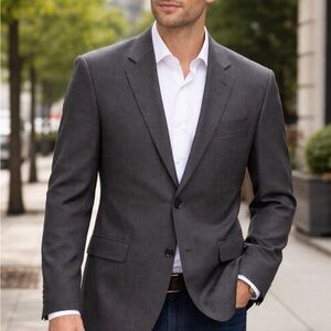 Lauren‎ Ralph Lauren 46L Wool Blazer 2 Button Sport Coat Jacket Plaid